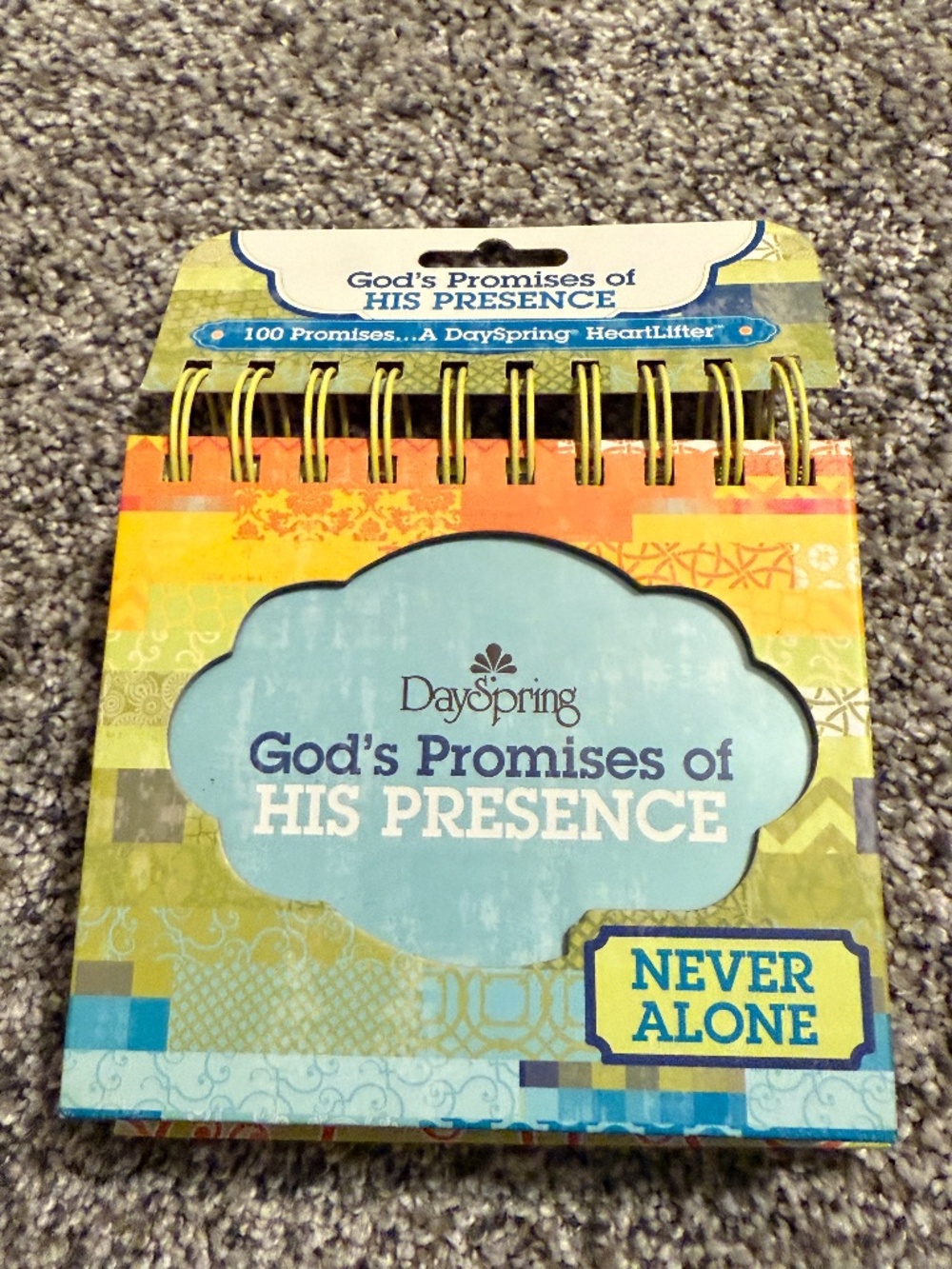 DaySpring Perpetual Flip Calendar Tear Out Inspiration Never Alone God's Promise